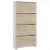 Pantofar Mobildor Leo Slim, 50x16x164 см, Alb / Sonoma