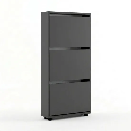 Обувница Mobildor Leo Slim, 100x16x125 см, Антрацит