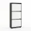 Обувница Mobildor Leo Slim, 50x16x125 см, Антрацит/Белый