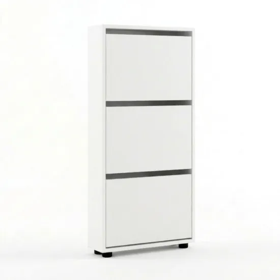 Pantofar Mobildor Leo Slim, 100x16x125 см, Alb