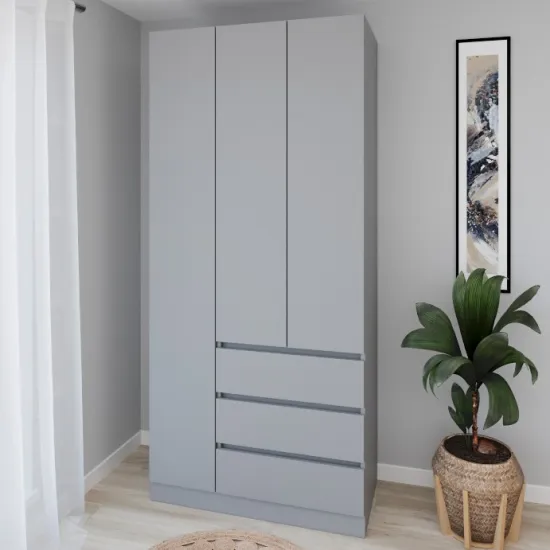 Dulap Smartex N15, 100x52x220 cm, Grafit