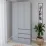 Dulap Smartex N15, 100x52x220 cm, Grafit