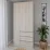 Dulap Smartex N15, 100x52x220 cm, Cașmir/Stejar Deschis