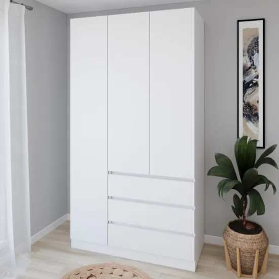 Dulap Smartex N15, 120x52x220 cm, Alb