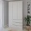 Dulap Smartex N15, 120x52x220 cm, Stejar Deschis/Casmir
