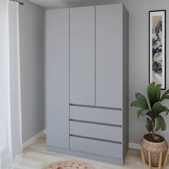 Dulap Smartex N15, 120x52x220 cm, Grafit