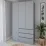 Dulap Smartex N15, 120x52x220 cm, Grafit