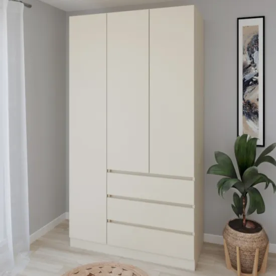 Dulap Smartex N15, 120x52x220 cm, Ivory