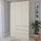 Dulap Smartex N15, 120x52x220 cm, Ivory