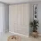 Dulap Smartex N15, 140x52x220 cm, Alb/Stejar Deschis