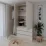 Dulap Smartex N15, 140x52x220 cm, Stejar Deschis/Casmir