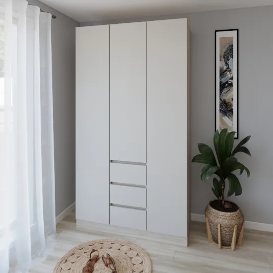 Шкаф Smartex N16, 120x52x220 см, Дуб Светлый/Кашемир