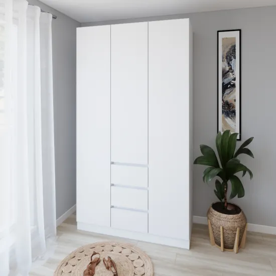 Dulap Smartex N16, 140x52x220 cm, Alb