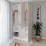 Dulap Smartex N16, 140x52x220 cm, Alb/Stejar Deschis