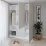 Dulap Smartex N16, 160x52x220 cm, Alb/Cashmere