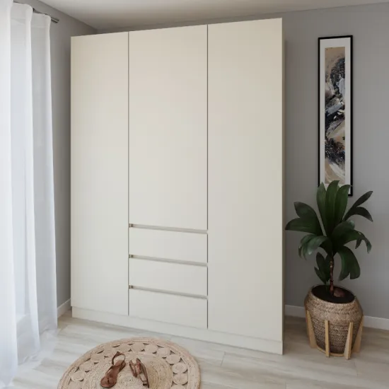 Dulap Smartex N16, 160x52x220 cm, Ivory