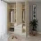 Dulap Smartex N16, 180x52x220 cm, Ivory