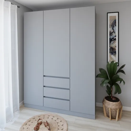 Шкаф Smartex N16, 180x52x220 см, Графит