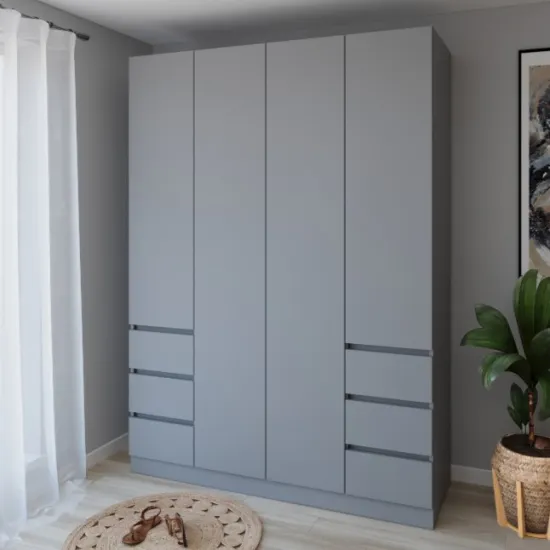 Dulap Smartex N17, 160x52x220 cm, Grafit