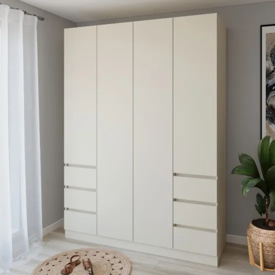 Dulap Smartex N17, 180x52x220 cm, Ivory