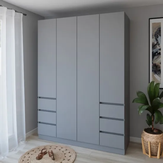 Dulap Smartex N17, 180x52x220 cm, Grafit