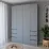 Dulap Smartex N17, 180x52x220 cm, Grafit