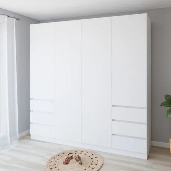 Шкаф Smartex N17, 200x52x220 см, Белый