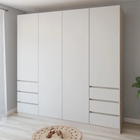 Шкаф Smartex N17, 220x52x220 см, Дуб Светлый/Кашемир