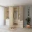 Dulap Smartex N17, 220x52x220 cm, Ivory