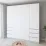 Dulap Smartex N17, 220x52x220 cm, Cașmir/Alb