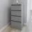 Комод Smartex T1 с 4 ящиками, 40x43x90 см, Графит