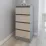 Комод Smartex T1 с 4 ящиками, 40x43x90 см, Графит/Дуб Светлый