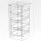 Комод Smartex T1 с 4 ящиками, 40x43x90 см, Слоновая кость