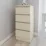 Комод Smartex T1 с 4 ящиками, 40x43x90 см, Слоновая кость