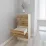 Комод Smartex T1 с 4 ящиками, 40x43x90 см, Слоновая кость/Дуб Тёмный