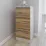 Комод Smartex T1 с 4 ящиками, 40x43x90 см, Кашемир/Дуб светлый