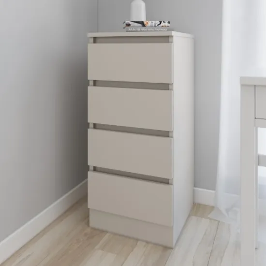 Комод Smartex T1 с 4 ящиками, 40x43x90 см, кашемир