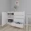 Comodă Smartex T2 cu 4 sertare și rafturi, 80x42.5x90 cm, Alb