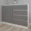 Комод Smartex T2 с 4 ящиками и полками, 80x42.5x90 см, Белый/Графит