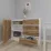 Comodă Smartex T2 cu 4 sertare și rafturi, 80x42.5x90 cm, Alb/Stejar Închis