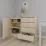 Комод Smartex T2 с 4 ящиками и полками, 80x42.5x90 см, Слоновая кость