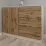 Comodă Smartex T2 cu 4 sertare și rafturi, 80x42.5x90 cm, Ivory/Stejar Închis