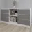 Comodă Smartex T3 cu 6 sertare și rafturi deschise, 120x42,5x80 cm, Alb/Grafit