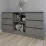 Комод Smartex T3 с 6 выдвижными ящиками и открытыми полками, 120x42,5x80 см, Графит