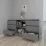 Комод Smartex T3 с 6 выдвижными ящиками и открытыми полками, 120x42,5x80 см, Графит