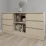 Комод Smartex T3 с 6 выдвижными ящиками и открытыми полками, 120x42,5x80 см, Слоновая кость