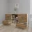 Комод Smartex T3 с 6 выдвижными ящиками и открытыми полками, 120x42,5x80 см, Слоновая кость/Дуб Тёмный