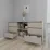 Комод Smartex T3 с 6 выдвижными ящиками и открытыми полками, 120x42,5x80 см, Кашемир