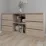 Комод Smartex T3 с 6 выдвижными ящиками и открытыми полками, 120x42,5x80 см, Дуб Светлый