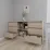 Комод Smartex T3 с 6 выдвижными ящиками и открытыми полками, 120x42,5x80 см, Дуб Светлый